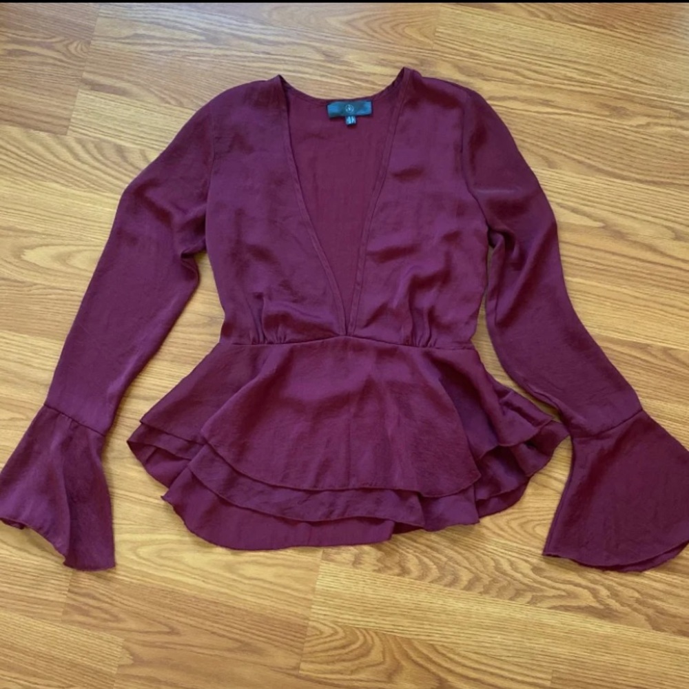 Missguided peplum blouse